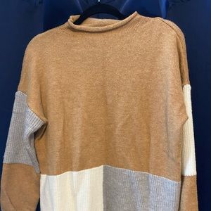 Cute for fall mock neck sweater!